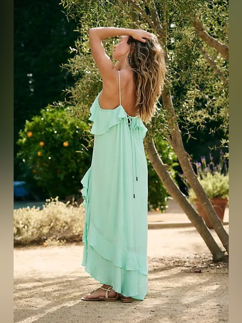 NWOT - Free People Oceans Maxi Dress - Size L - Picture 2 of 7